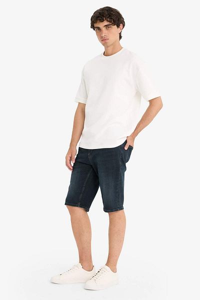 DeFacto Slim Fit Skinny Jean Bermuda Σορτς F4221AX25SM