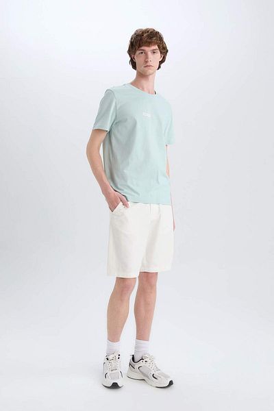 DeFacto 100% Cotton Regular Fit Bermuda Shorts E1716Ax25Sm