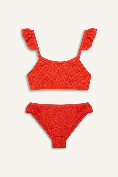 DeFacto Girl's Patterned Bikini Set E5126A825Hs