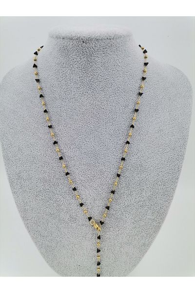 Hobimos Stoned Y Necklace - Non-Tarnish Y Necklace