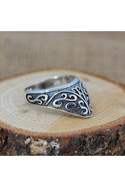 QubbeSilver 925 Ayar Zihgir Başparmak Okçu Gümüş Erkek Yüzüğü