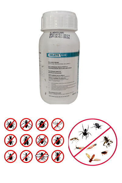 VAPCO Delete 2.5EC 250ML / Kokulu Haşere Karasinek Böcek İlacı