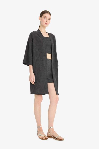 DeFacto Relax Fit Bürümcük Midi Cardigan F6252Ax25Sm