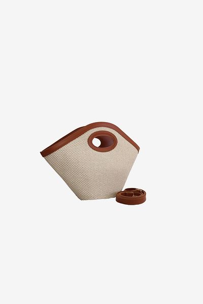 MARSEPTUN Parsley Double Handle Tan Canvas Bag