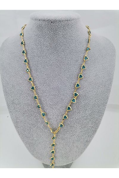 Hobimos Heart Stone Y Necklace