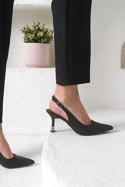 Öncerler Ayakkabı Pantofi cu toc galvanizat pentru femei, model plat, importa...