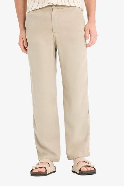 DeFacto Loose Relaxed Fit Wide Leg Three Pockets Wide Leg Summer Trousers F1162Ax25Sm