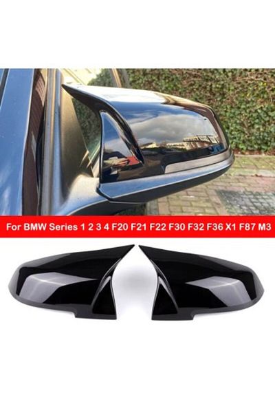Xenon Bright Set capace oglindă retrovizoare în stil Batman pentru Bmw Seria 3 F30, F31, Seria 1 F20, Seria 4 F32, Seria 2 F22