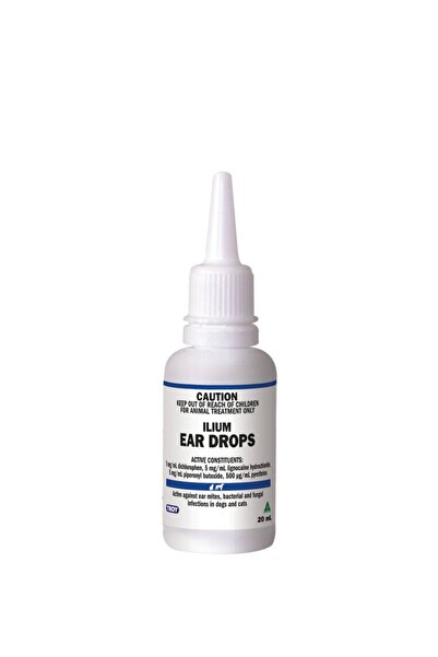 Ilium Ear Drops 20ml for cats and Dogs