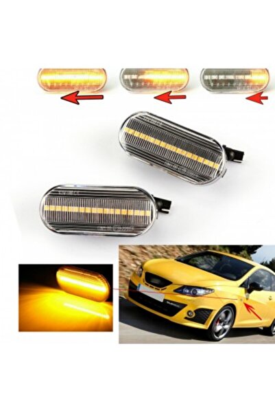 Seat Σετ 2 Δυναμικών Σημάτων LED για Φτερά Seat Leon, Cordoba, Ibiza, Toledo