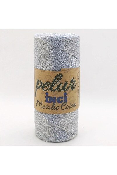 yumakça Pelur İnci Metalik Cotton Makrome İpliği 02 ( +- 200 Gr )