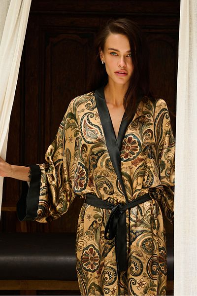 Dear Deer Royal Amber Women's Long Kimono
