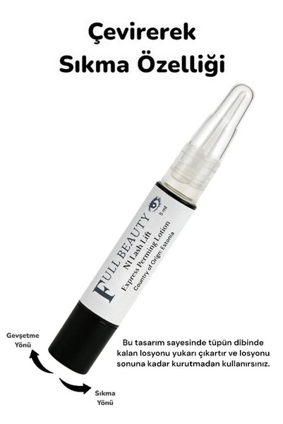 Full Beauty Eyelash Lifting Solution Types - N1 Perming, N2 Fixing, N3 Restore - Lash Lift Lotions 5 ml