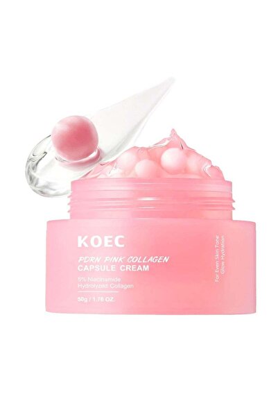 KOEC Pink Collagen Capsule Cream, Face Moisturizer - Lightweight Moisturizing...