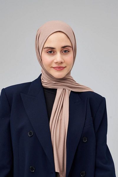 Modakaşmir Combed Cotton Shawl - Mink
