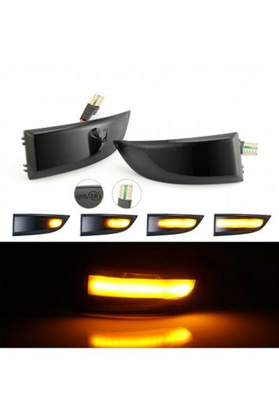 Renault Set de 2 semnalizatoare oglindă dinamice cu LED Renault Laguna 3, Fluence, Megane, Grand Scenic 3, Scenic 3