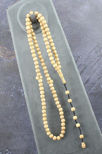 isfahantakı Magnificent Pattern 7mm Plane Tree Handwork 99 Lugs Prayer Rosary