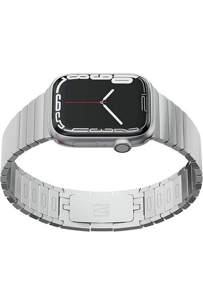 Levelo Metal Watch Strap Compatible with Apple Watch - Adjustable Band 49/45/44/42mm by Levelo