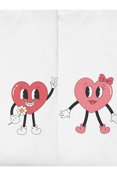 Etiole Studio Hearthead - Dear Combination |   Oversize T-Shirt |   Double Combination T-Shirt