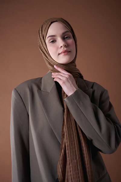 Modakaşmir Şal din seria Misto Cotton - Scorţişoară