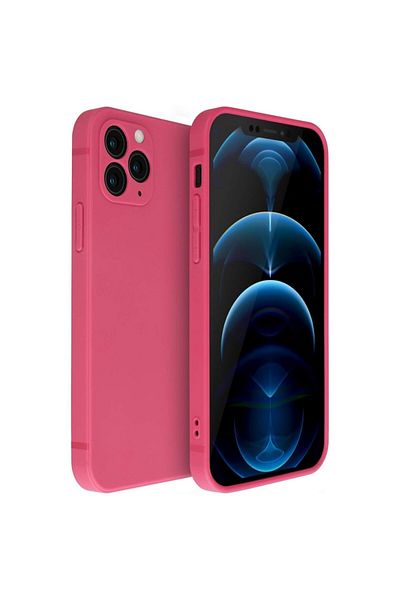 OEM Case for Iphone 11 PRO MAX made of silicone with camera protection and microfiber inside - Red