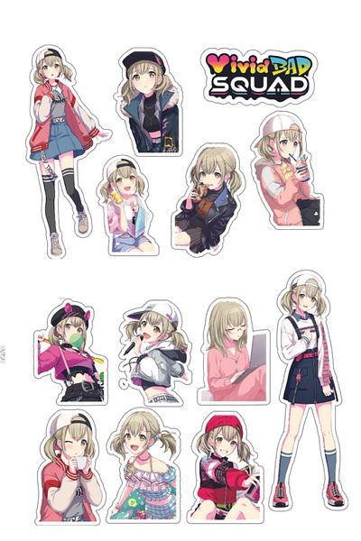 nihonwosekai Hatsune Miku Colorful Project Sekai Anime Sticker Set Azusawa Kohane Pjsekai