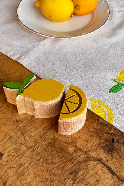 Arkaik Craft Lemon Wooden Printing Mold Set of 2