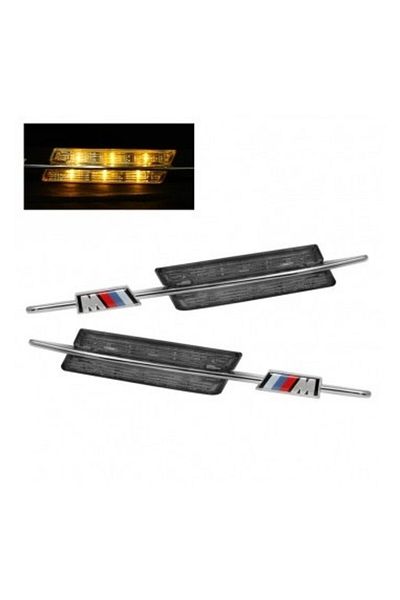 Xenon Bright Set de 2 semnalizatoare LED fumurii pentru aripi BMW E90, E91, E92, E93