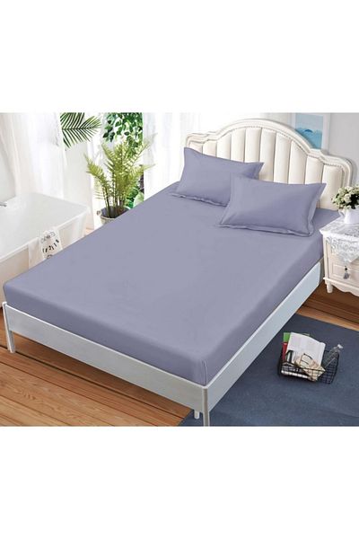 OEM Bed cover with elastic and 2 pillowcases, finet fabric, 2-person bed, 180x200cm