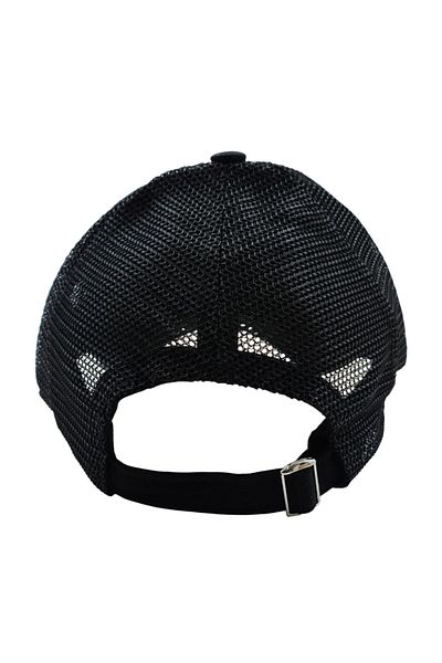 AXE SPORTSWEAR Summer Ventilation Mesh Gray Piping Detailed Baseball Cap with Adjustable Buckle on the Back