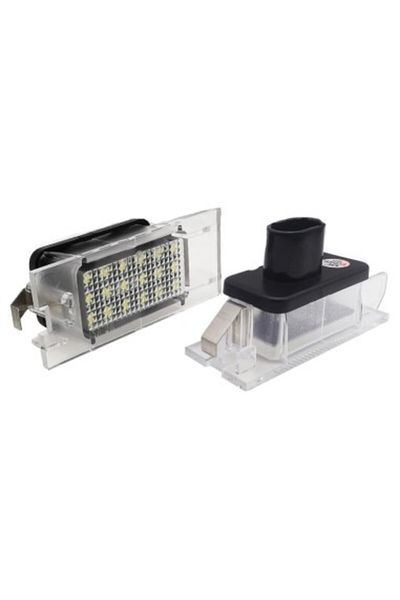 Xenon Bright Set de 2 lumini LED pentru plăcuța de înmatriculare Renault Megane 2, Laguna 2, Clio 3, Master 2