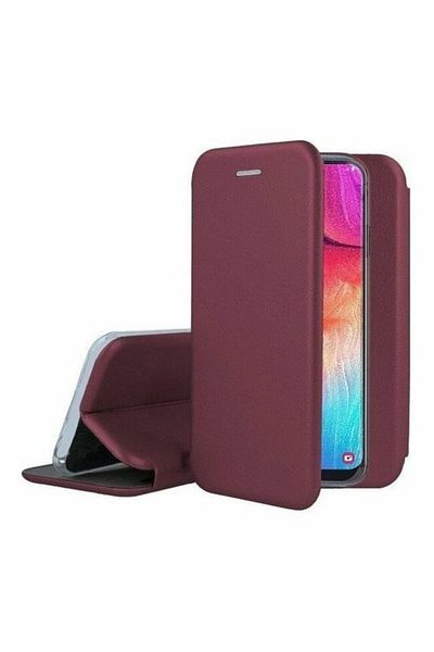 OEM Book-type case for Motorola Moto E20 with magnetic closure - Cherry