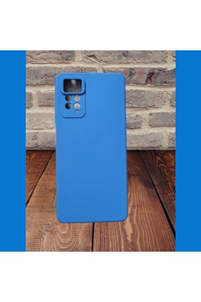 OEM Case for Xiaomi Redmi Note 12 Pro 4G made of velvety silicone with camera protection - Blue