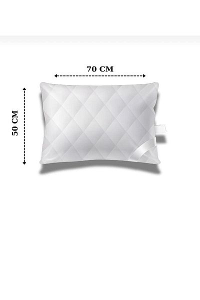 TUHAM AKSESUAR Roi̇ Textile 2-Piece Zippered Quilt Patterned Protective Pillow Mattress