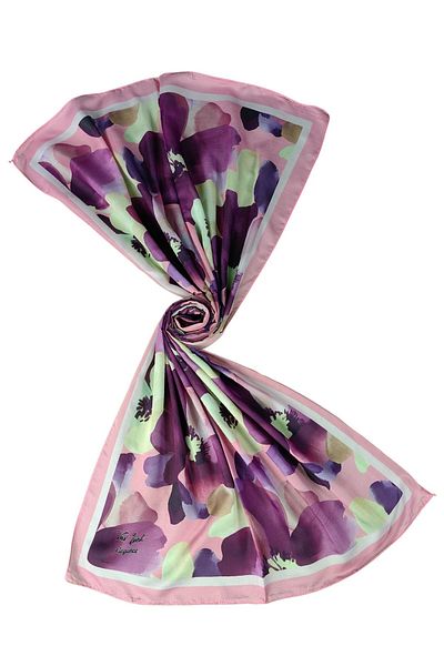 mim eşarp Vav Silk Soft Cotton Shawl 75X190 cm - Floral Pattern