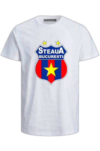 Efendioğlu Design Steaua Bucharest (FCSB) μεγάλο εμπριμέ βαμβακερό μπλουζάκι