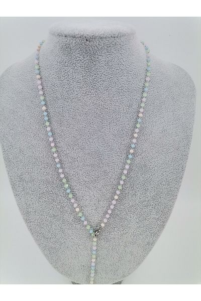 Hobimos Y Necklace - Tarnish-Free Y Necklace with Colorful Beads