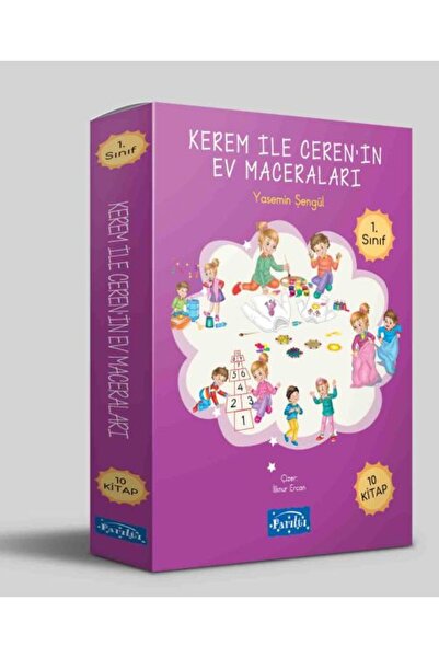 Parıltı Yayınları Kerem ile Ceren’in Ev Maceraları 10 Kitap Set