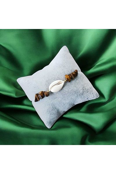 devritarz Tiger's Eye Stone Healing Natural Stone Macrame Braided Bracelet Design