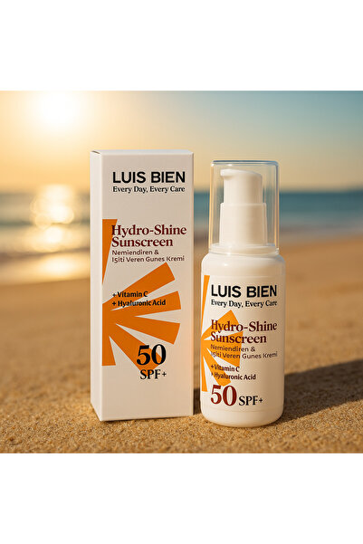 Luis Bien Luis Bien Sunscreen Cream with Hyaluronic Acid and Vitamin C SPF 50+, UV Protection, 50 ML