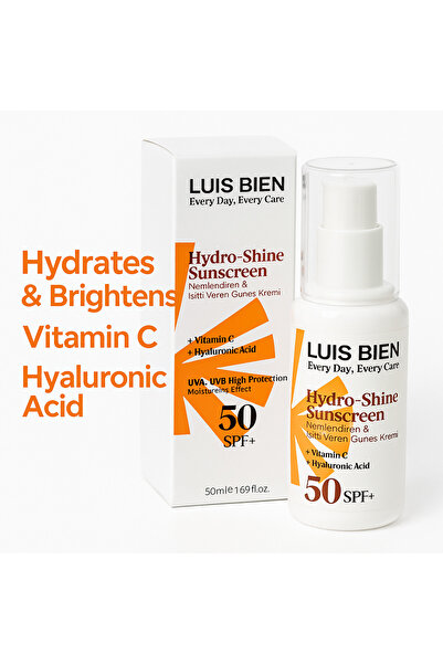 Luis Bien Luis Bien Sunscreen Cream with Hyaluronic Acid and Vitamin C SPF 50+, UV Protection, 50 ML