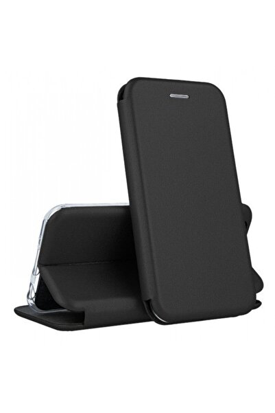 OEM Husă de card pentru Samsung Galaxy A12 cu închidere magnetică - Negru