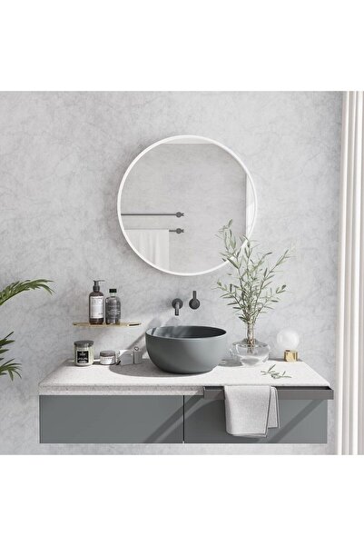Genel Markalar ayna,yuvarlak ayna,banyo aynası Beyaz Dekoratif Yuvarlak Duvar...