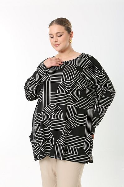 XL Modam Women's Summer Long Sleeve Plus Size Tunic