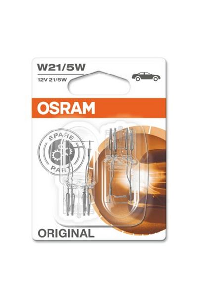 Osram Set de 2 becuri 12V W21/5W originale, Osram