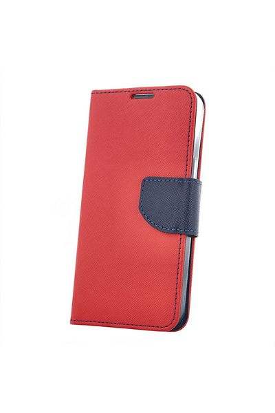 OEM Smart Fancy Magnetic Closure Book Case for Samsung Galaxy A04S - Red/Blue