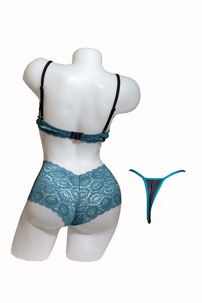 BLD by Exclusive Set dantela, sutien, boxer, tanga, DAIANA, BLD by Exclusive