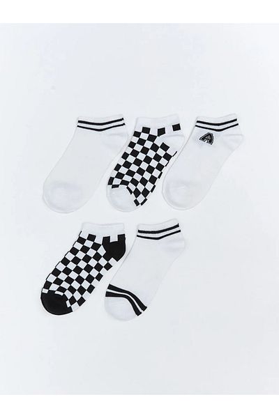 LC Waikiki Lcw kids mixed patterned boy's booties socks 5-pack