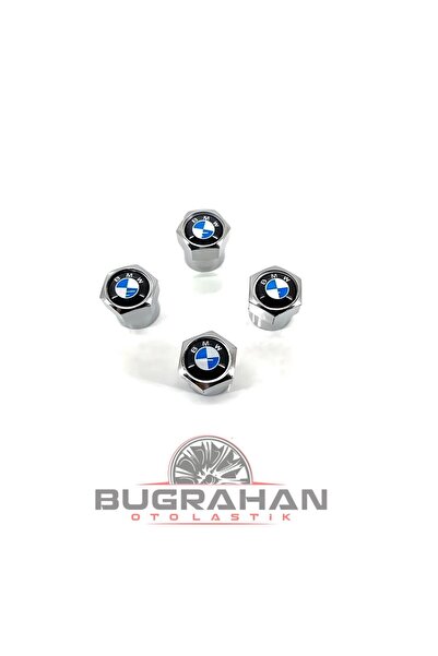 Muhtelif BMW Logolu A Kalite Çelik Sibop Kapağı 4 Adet