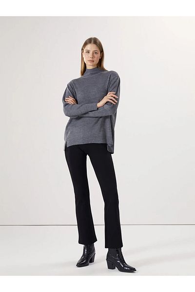 LC Waikiki Lcwaikiki Classic Black Elastic Waist Spanish Leg Women's Leggings Pants